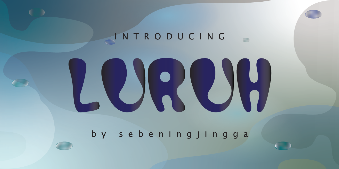 Przykładowa czcionka Luruh #1